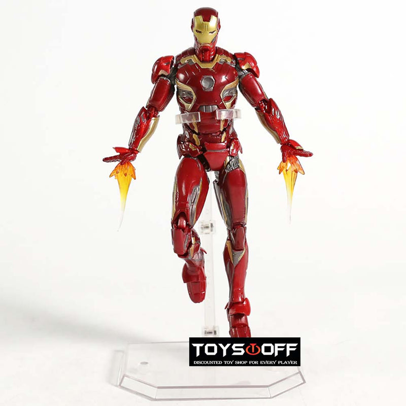 MAFEX NO 022 Iron Man Mark MK45 Action Figure Toy 16cm