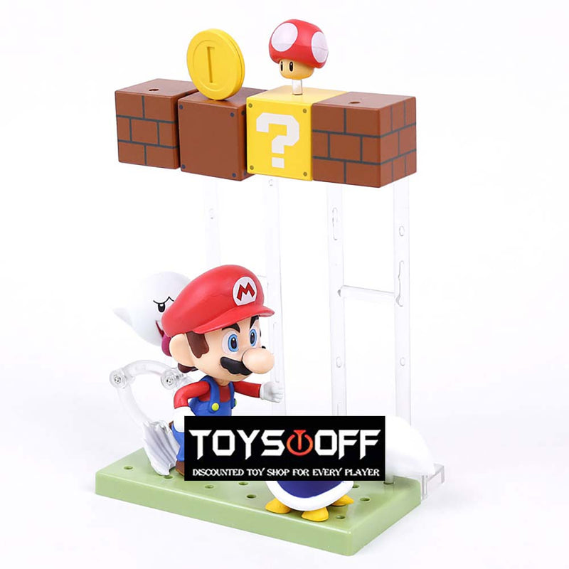 Mario with Toad Koopa Boo 473 Action Figure Model Toy 10cm