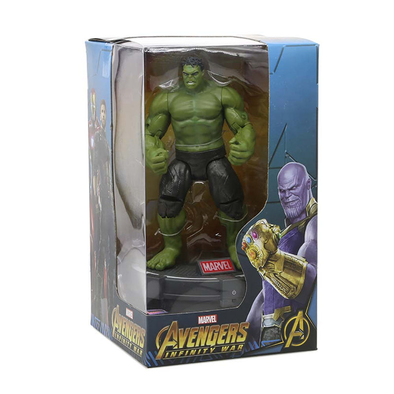 Marvel Avengers Hulk Action Figure With Luminous Base Toy 18cm