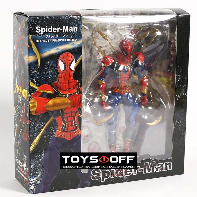 Marvel Avengers Yamaguchi Iron Spiderman Action Figure Joints Movable Toy 17cm