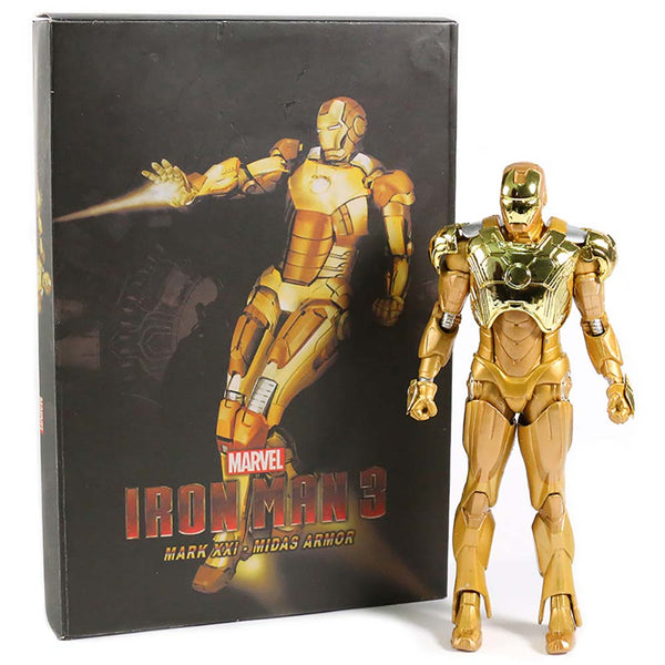 Marvel Iron Man 3 Mark XXI Action Figure Model Toy 18cm