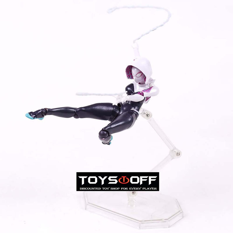 Marvel Revoltech Spiderman Gwen Action Figure Collection Model Toy 16cm