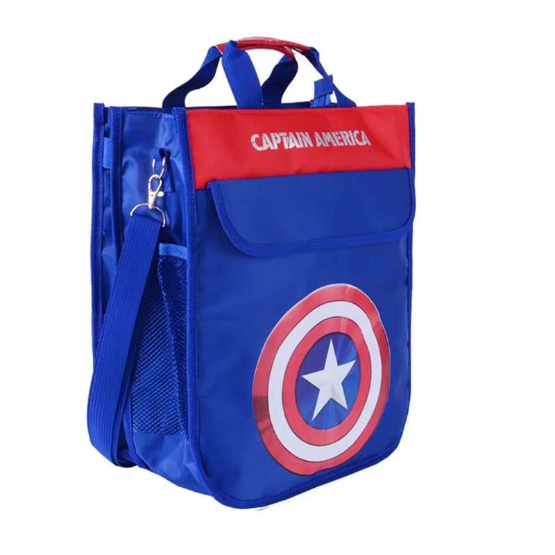 Marvel Super Heroes Captain America Spiderman Students Multi-function Handbag - Toysoff.com