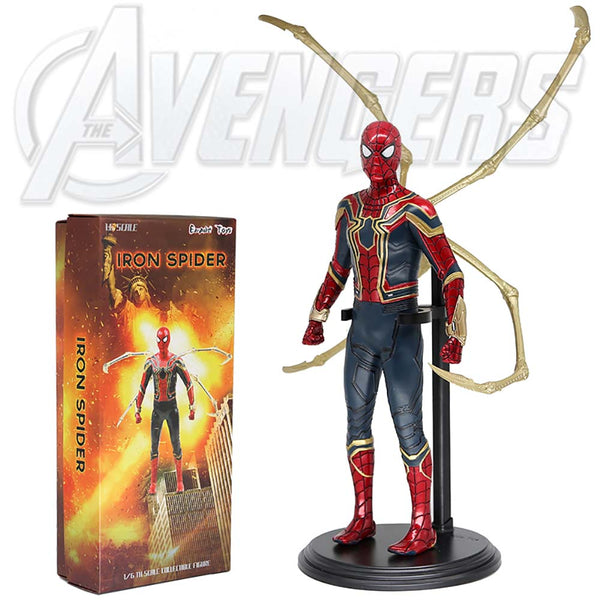 Marvel Superhero Avengers Iron Spider Man Action Figure 30cm