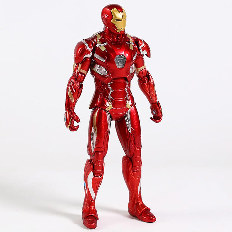 Marvel Superhero Civil War Iron Man MK46 Action Figure Toy 18cm