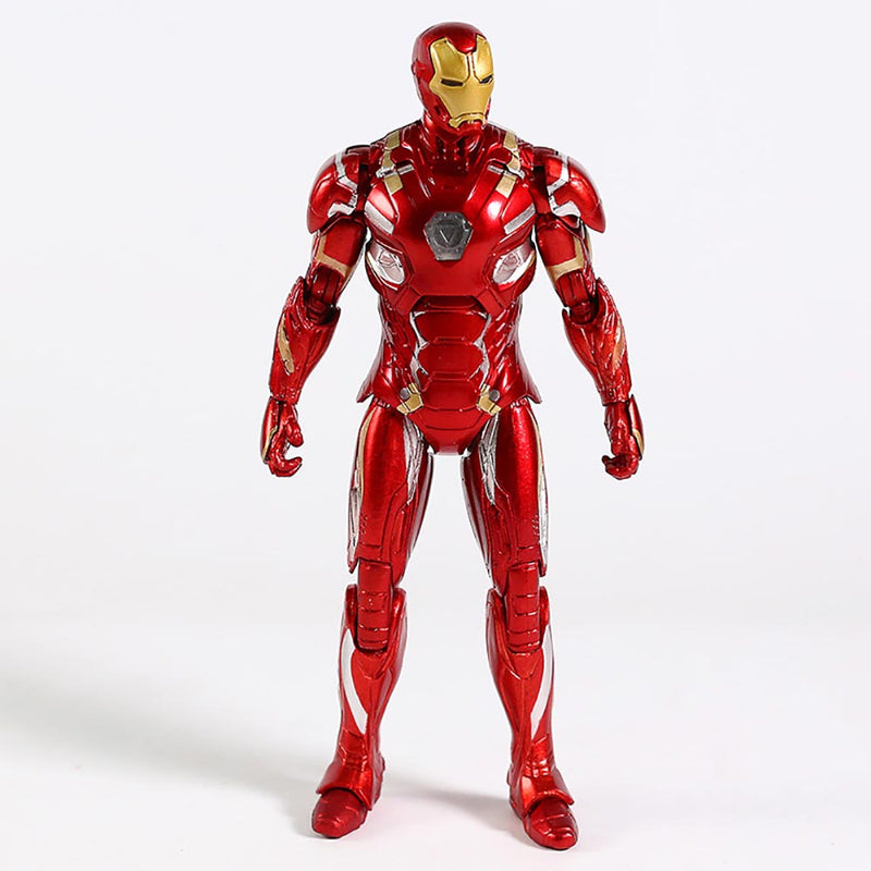 Marvel Superhero Civil War Iron Man MK46 Action Figure Toy 18cm