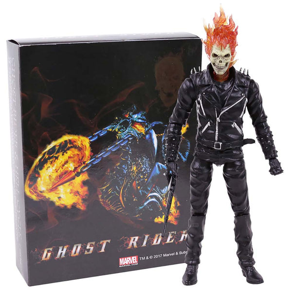 Marvel Superhero Ghost Rider Johnny Blaze Action Figure Toy 26cm