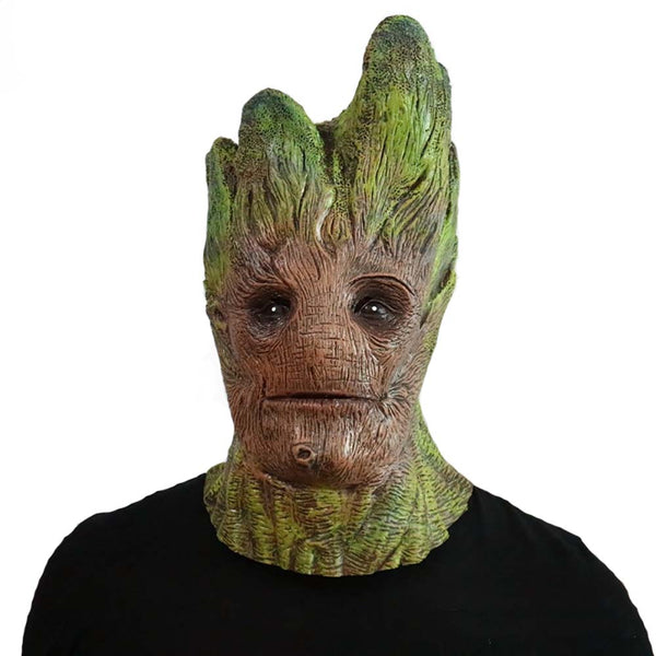 Marvel Superhero Groot Mask Halloween Tree Man Cosplay Head Prop