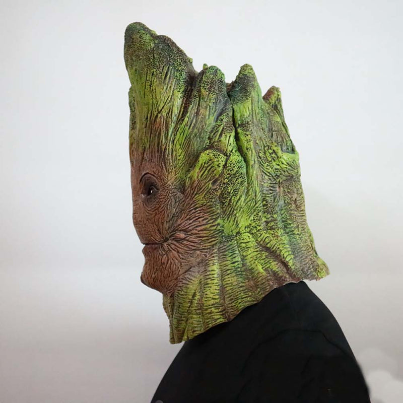 Marvel Superhero Groot Mask Halloween Tree Man Cosplay Head Prop