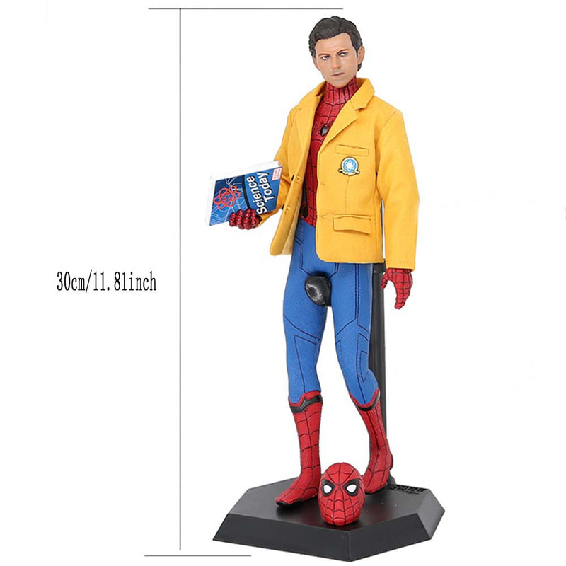 Marvel Superhero Homecoming Spider Man Yellow Suit Ver Action Figure 30cm