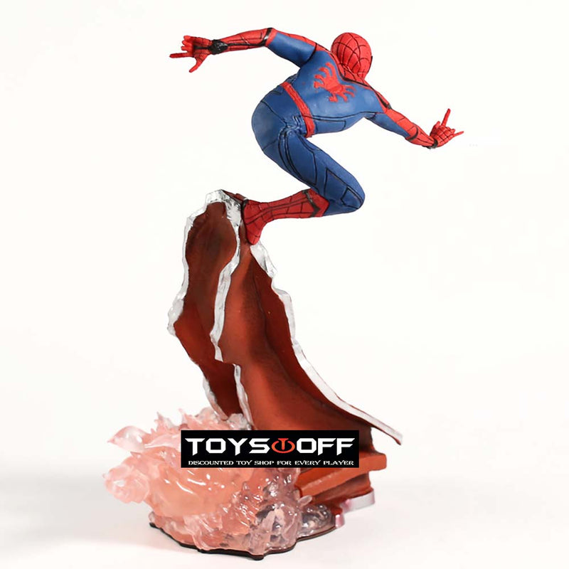 Marvel Superhero Homecoming Spiderman Statue Action Figure Toy 24cm