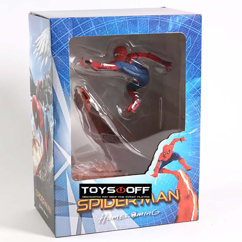 Marvel Superhero Homecoming Spiderman Statue Action Figure Toy 24cm