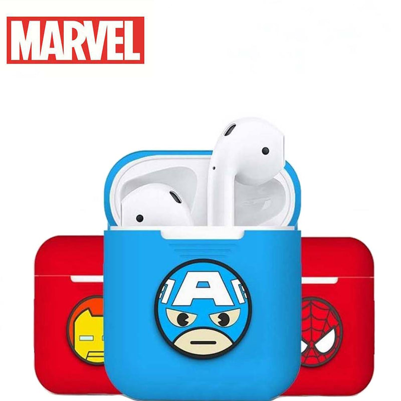 Marvel Superhero Iron Man Spider-Man Captain America Apple Airpods Case