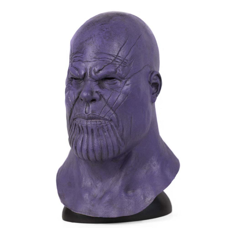 Marvel Superhero Thanos Mask Full Head Helmet Halloween Cosplay Prop
