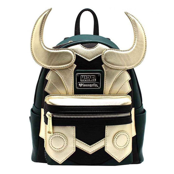 Marvel Supervillain Hero Loki PU Leather Casual Travel Outdoor Backpack Christmas Gift - Toysoff.com