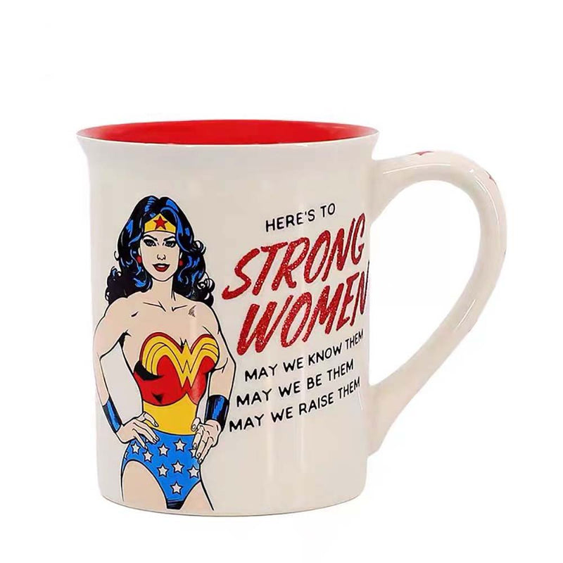 Marvel Wonder Woman Creative Animation Office Home Mug Coffee Water Cup - Toysoff.com