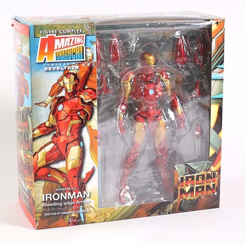 Marvel Yamaguchi Iron Man MK37 Bleeding Edge Armor Action Figure Toy 16cm