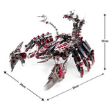 Mechanical Sense Red Devil Battle Scorpion 3D Model Metal Puzzle DIY Toy - Toysoff.com