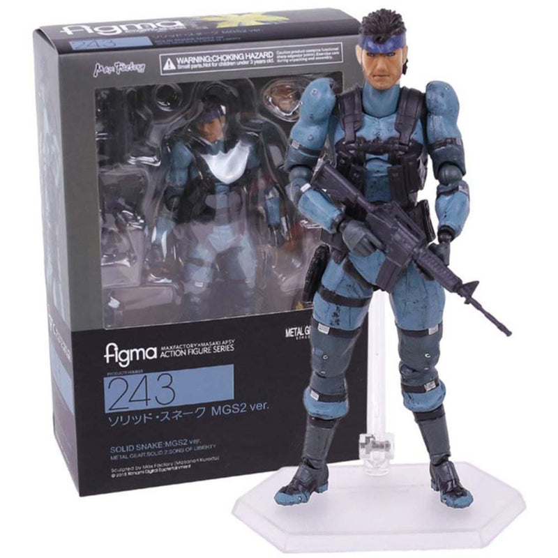 Metal Gear Solid 2 Figma 243 Snake Action Figure Toy 16cm