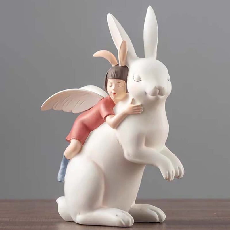 Modern Style Creative Life Ornament Fairy Rabbit Room Desktop Art Gift - Toysoff.com