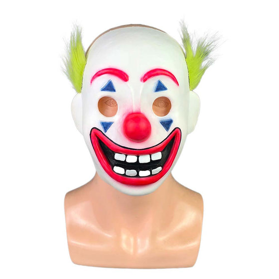 Movie Clown Mask Joker Arthur Fleck Halloween Scary Cosplay Prop
