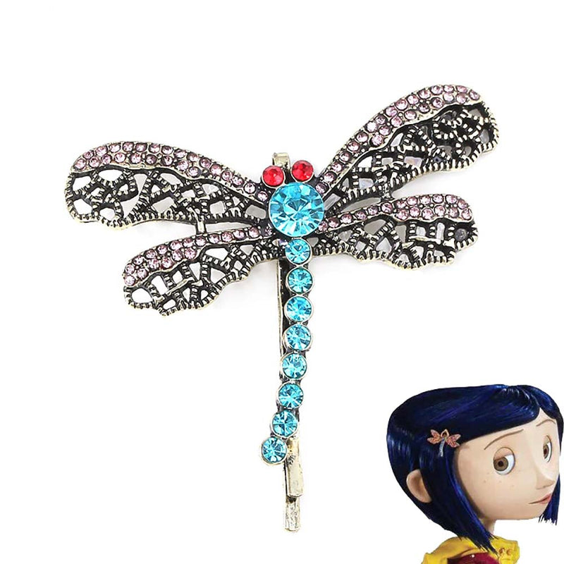 Movie Coraline And The Secret Door Fashion Dragonfly Hair Clip
