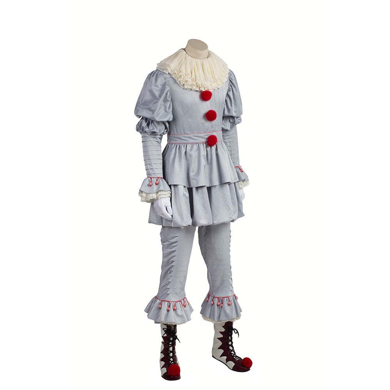 Movie Stephen King s It Cosplay Costume Clown Costume Halloween Carnival Suit