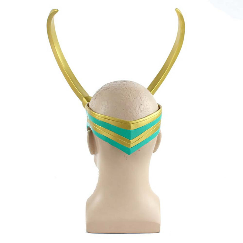 Movie Thor Ragnarok Loki Helmet Removable Horns Mask Halloween Prop