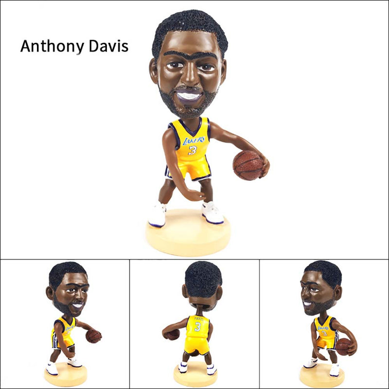 NBA Los Angeles Lakers Ball Star Action Figure Collection Model Toy 12cm