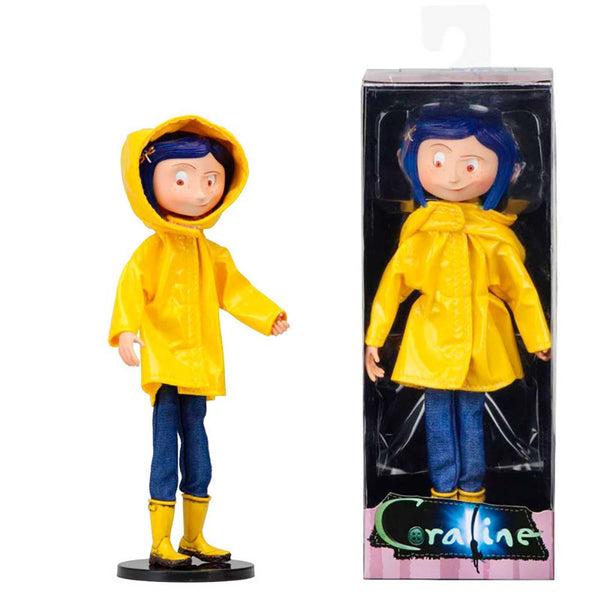NECA Coraline With Yellow Raincoat Action Figure Model Toy 17cm