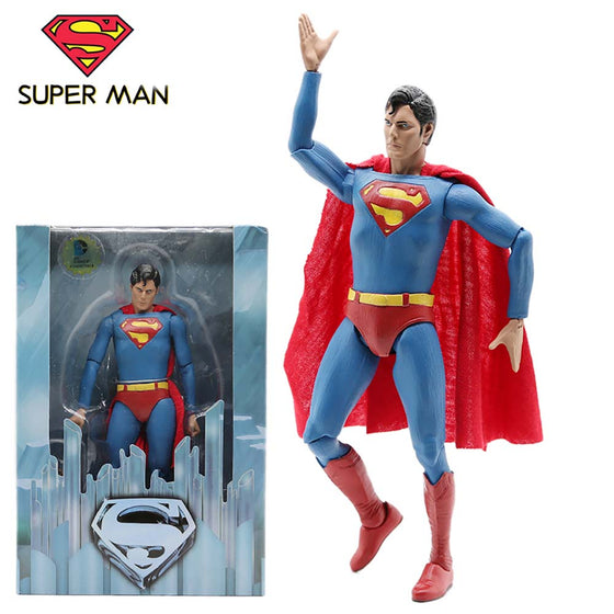 NECA DC Comics Superman Batman Joker Harley Quinn Action Figure 18cm