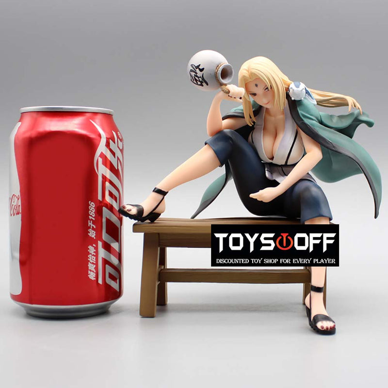 Naruto Gals Drinking Tsunade Action Figure Sexy Girl Model Toy 16cm