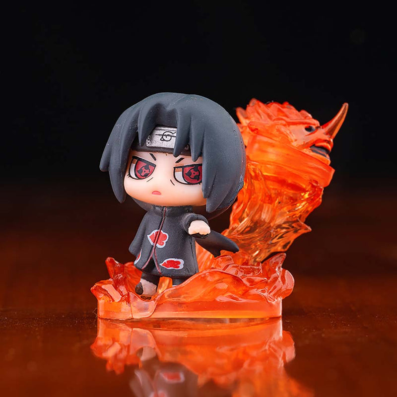 Naruto Itachi Sasuke Hoshigaki Kisame Akatsuki Action Figure Set Toy 6cm
