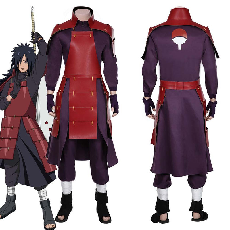 Naruto Shippuden Uchiha Madara Cosplay Costume Halloween Carnival Suit