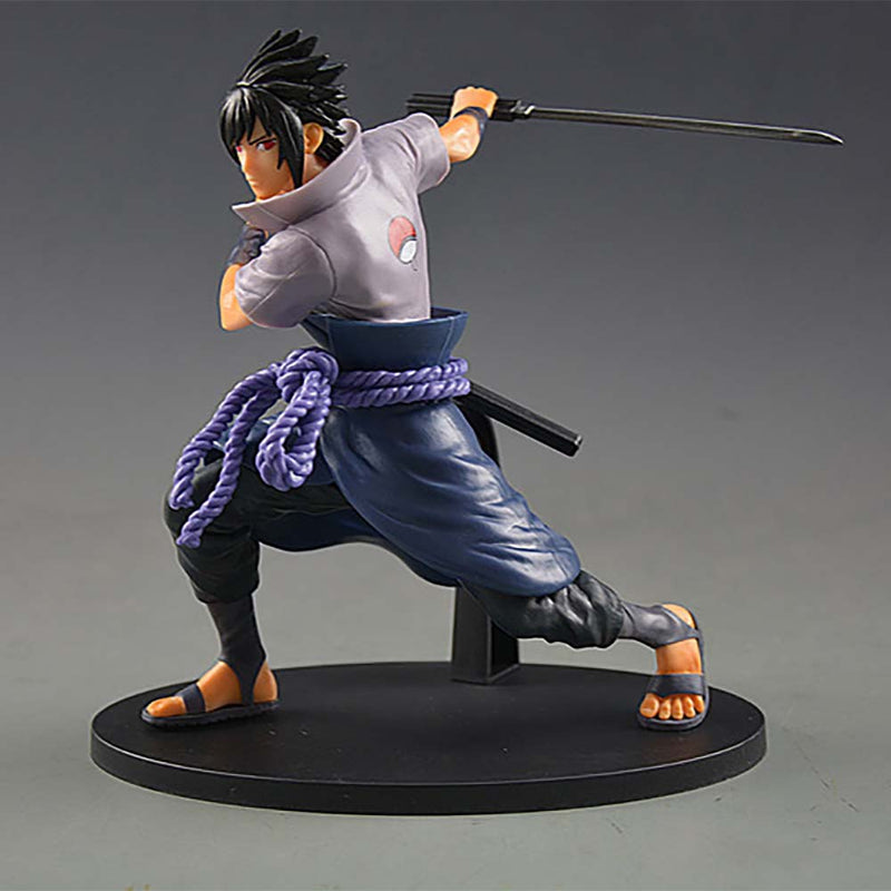 Naruto Uchiha Sasuke Action Figure Collectible Model Toy 17cm