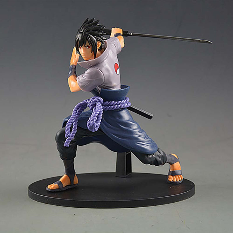 Naruto Uchiha Sasuke Action Figure Collectible Model Toy 17cm