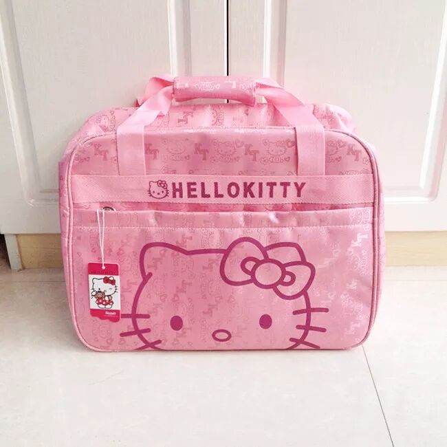 New Cartoon Style Hello Kitty Women Short Trip Hand Bag - Toysoff.com
