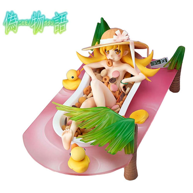 Nisemonogatari Oshino Shinobu Donut Bathtub Action Figure Cute Girl Toy 11cm