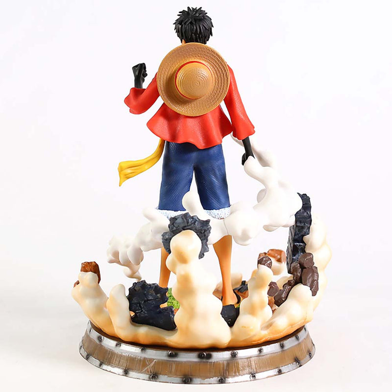 One Piece Busoshoku Haki Monkey D Luffy Action Figure Toy 25cm