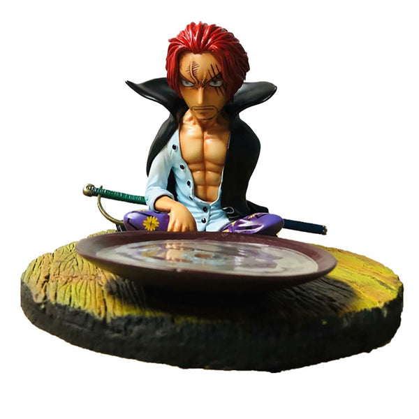 One Piece Drinking Sitting Ver Shanks Action Figure Model Toy 13cm
