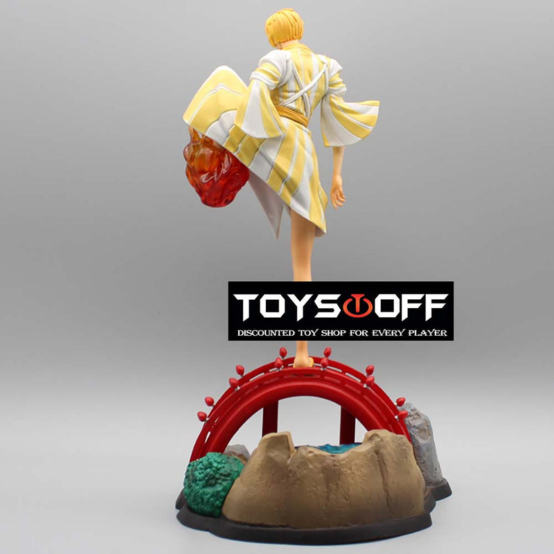 One Piece Kimono Vinsmoke Sanji Action Figure Collectible Model Toy 30cm