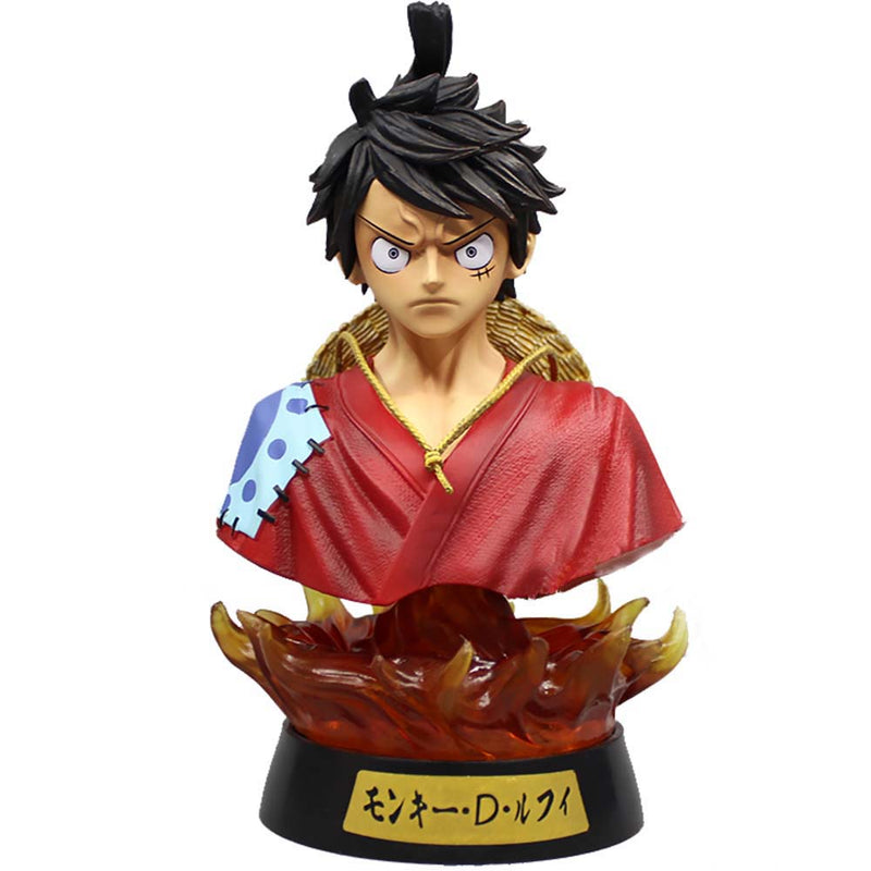 One Piece Luffy Action Figure Bust Statue Night Lights Toy 16cm