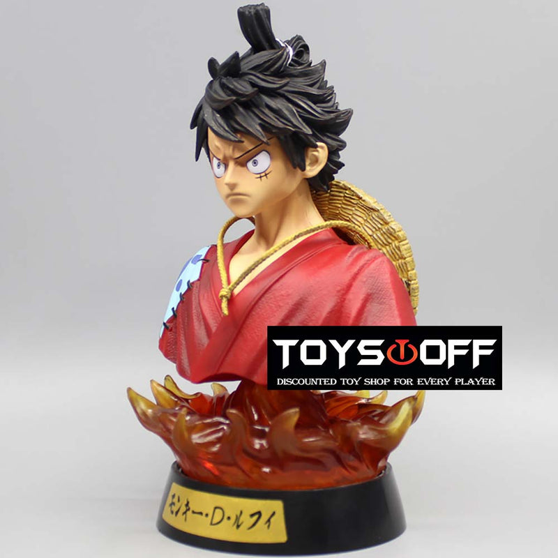 One Piece Luffy Action Figure Bust Statue Night Lights Toy 16cm
