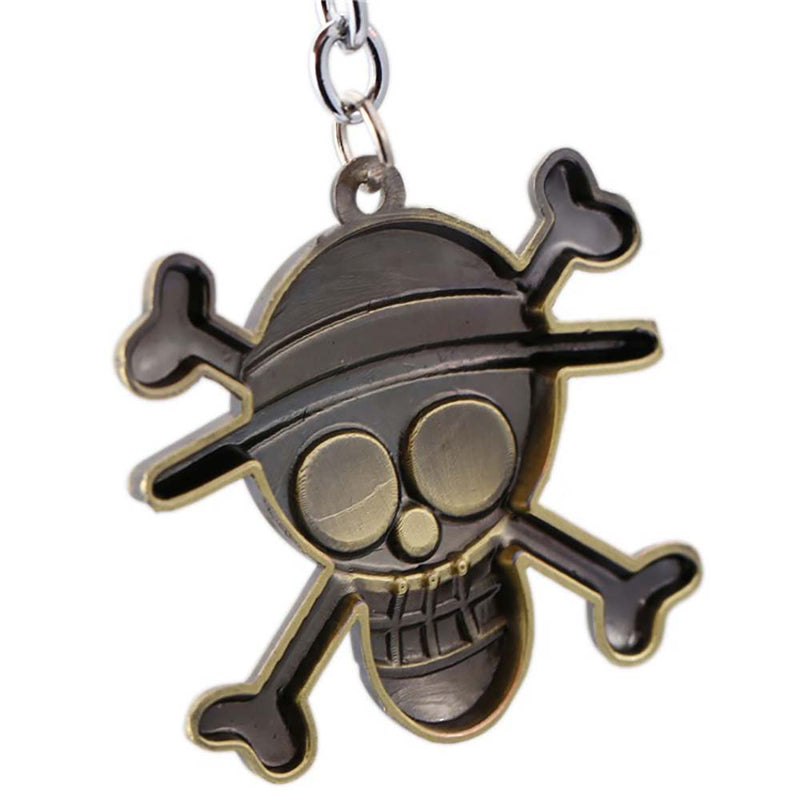 One Piece Luffy Bag Car Keychain Anime Key Holder Souvenir