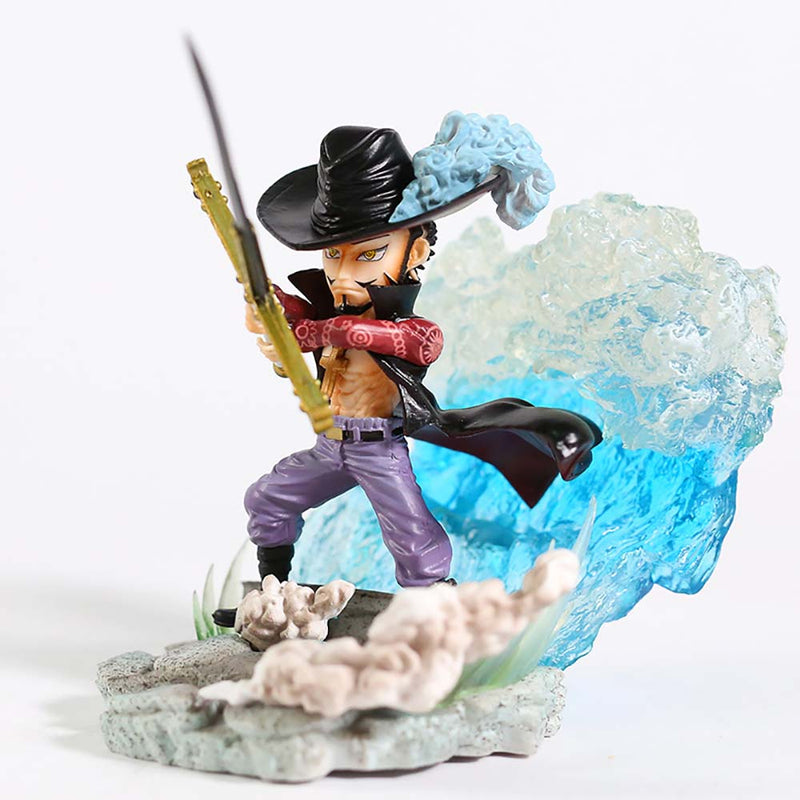 One Piece Mihawk Action Figure Collectible Model Toy 10cm