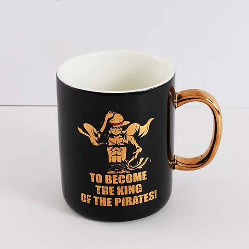 One Piece Monkey D Luffy Coffee Mug Tea Water Simple Style Cup 350ml - Toysoff.com