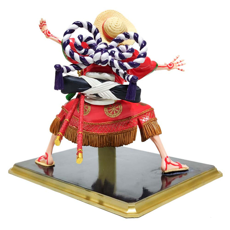 One Piece Monkey D Luffy Kabuki Ver Action Figure Toy 19cm