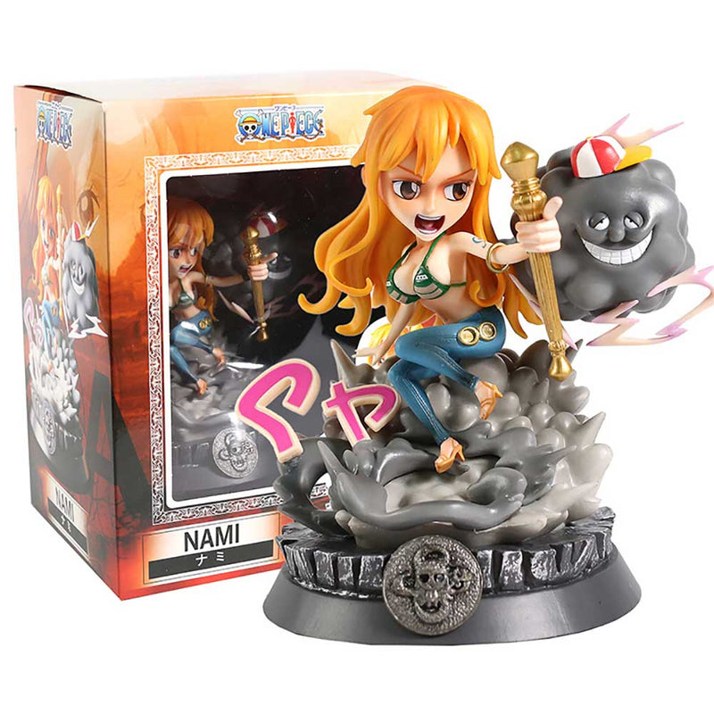 One Piece Nami Action Figure GK Statue Collectible Model Toy 22cm
