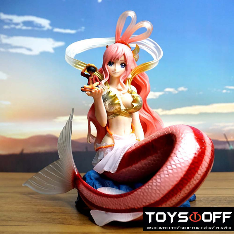 One Piece Princess Shirahoshi with Luffy Action Figure Model Toy 23cm