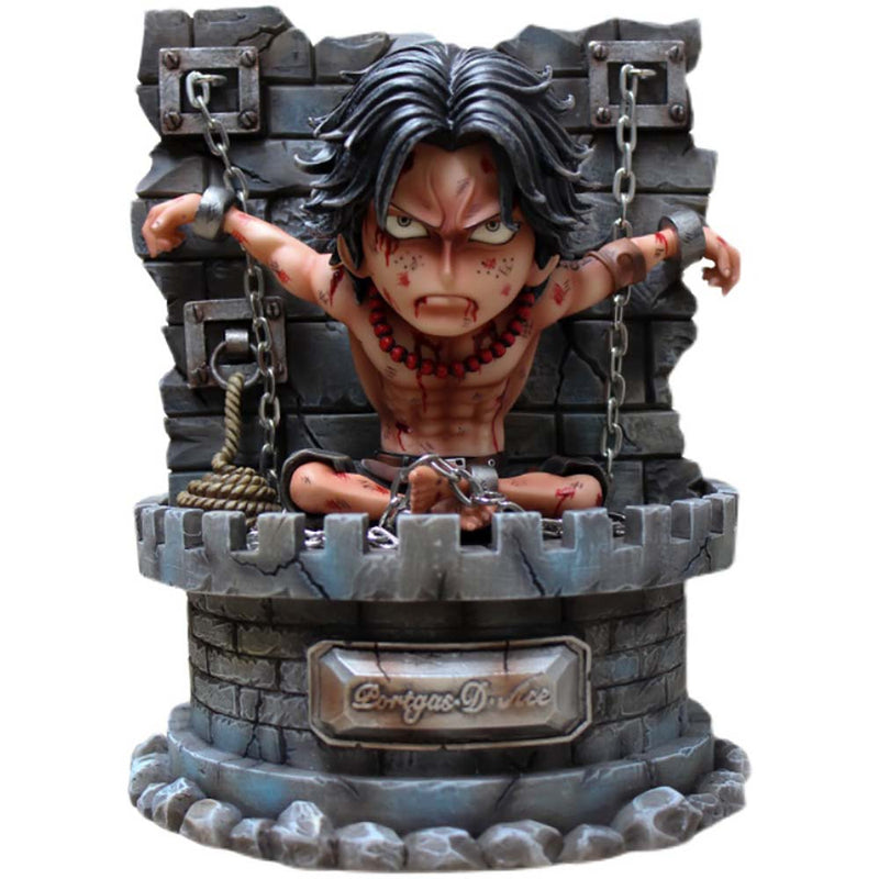 One Piece Prisoner Ace Action Figure Collectible Model Toy 16cm